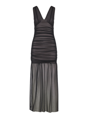 ΜΑΞΙ ΦΟΡΕΜΑ ΜΕ ΔΙΑΦΑΝΕΙΑ | Μαύρο S