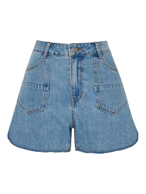 ΓΥΝΑΙΚΕΙΟ DENIM SHORTS | Μπλε Ανοιχτό XS