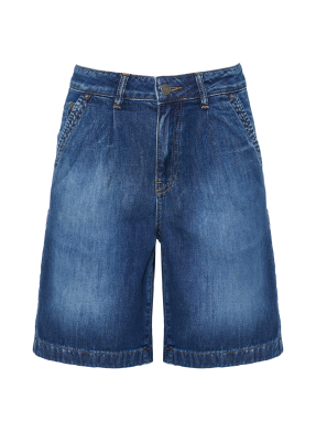 ΓΥΝΑΙΚΕΙΑ DENIM ΒΕΡΜΟΥΔΑ | Μπλε Σκούρο S