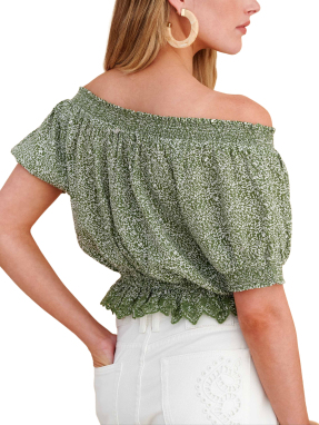 ΓΥΝΑΙΚΕΙΟ ΤΟΠ OFF-SHOULDER | Πράσινο PRASI S
