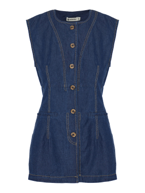 ΓΥΝΑΙΚΕΙΟ DENIM ΓΙΛΕΚΟ | Μπλε Σκούρο S