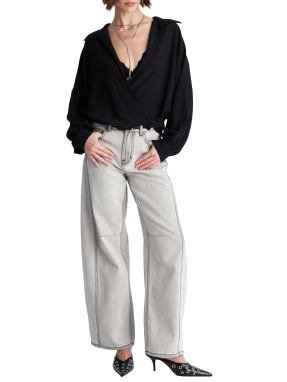 ΓΥΝΑΙΚΕΙΑ ΚΡΟΥΑΖΕ ΜΠΛΟΥΖΑ | Μαύρο M