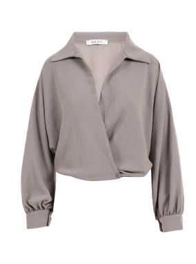 ΓΥΝΑΙΚΕΙΑ ΚΡΟΥΑΖΕ ΜΠΛΟΥΖΑ | Γκρι S