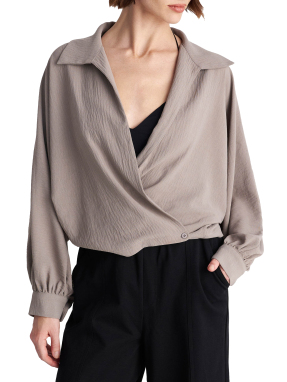 ΓΥΝΑΙΚΕΙΑ ΚΡΟΥΑΖΕ ΜΠΛΟΥΖΑ | Γκρι S