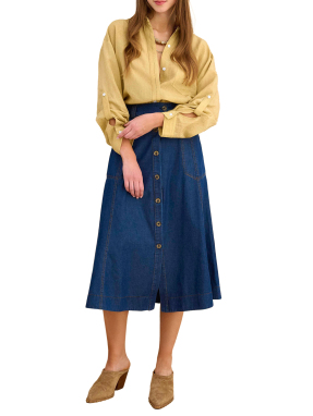 ΜΙΝΤΙ DENIM ΦΟΥΣΤΑ | Μπλε S