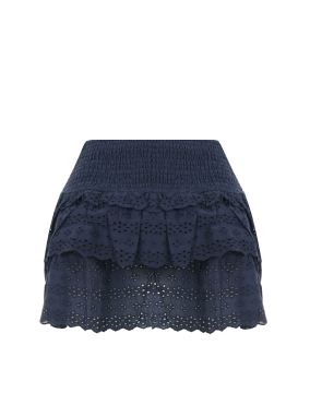ΜΙΝΙ ΦΟΥΣΤΑ BRODERIE | Μπλε MPLE S