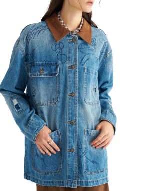 ΓΥΝΑΙΚΕΙΟ DENIM JACKET | Μπλε Ανοιχτό M