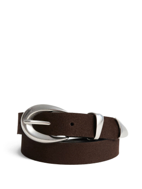 ΓΥΝΑΙΚΕΙΑ ΔΕΡΜΑΤΙΝΗ ΖΩΝΗ | Καφέ BROWN ONE SIZE