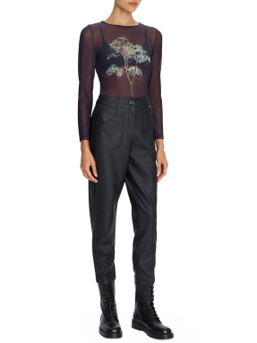 ΓΥΝΑΙΚΕΙΑ SEE- THROUGH ΜΠΛΟΥΖΑ | Μαύρο S