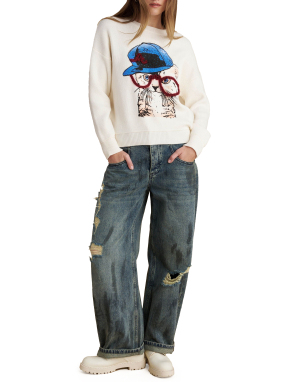 ΓΥΝΑΙΚΕΙΟ ΠΛΕΚΤΟ ΠΟΥΛΟΒΕΡ | Εκρού L