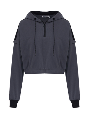 ΓΥΝΑΙΚΕΙΟ ΦΟΥΤΕΡ | Γκρι Σκούρο M