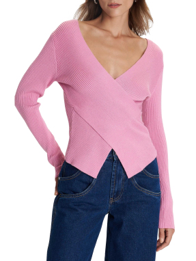 ΓΥΝΑΙΚΕΙΑ ΠΛΕΚΤΗ ΜΠΛΟΥΖΑ ΚΡΟΥΑΖΕ | Ροζ Ανοιχτό M