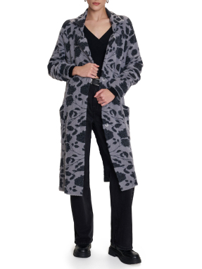 ΓΥΝΑΙΚΕΙΑ ΠΛΕΚΤΗ ΖΑΚΕΤΑ | Γκρι Σκούρο S