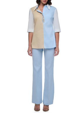 ΓΥΝΑΙΚΕΙΑ ΚΟΝΤΟΜΑΝΙΚΗ ΜΠΛΟΥΖΑ | Πολύχρωμο EU 56