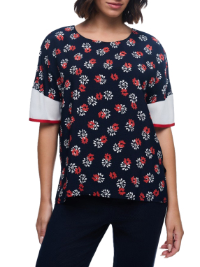 ΓΥΝΑΙΚΕΙΑ ΚΟΝΤΟΜΑΝΙΚΗ ΜΠΛΟΥΖΑ | Μπλε Σκούρο EU 54