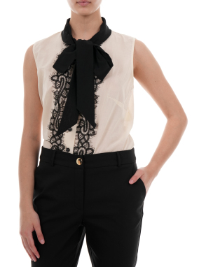 ΓΥΝΑΙΚΕΙΟ ΤΟΠ | Μαύρο-Μπεζ EU 52