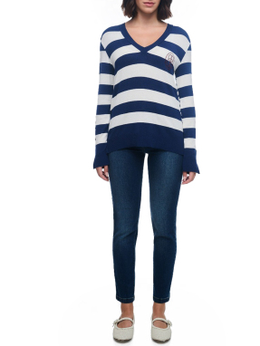 ΓΥΝΑΙΚΕΙΑ ΜΑΚΡΥΜΑΝΙΚΗ ΜΠΛΟΥΖΑ | Ριγέ  S