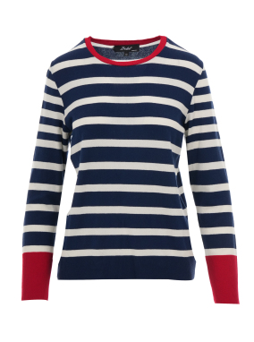 ΓΥΝΑΙΚΕΙΑ ΜΑΚΡΥΜΑΝΙΚΗ ΜΠΛΟΥΖΑ | Ριγέ  L