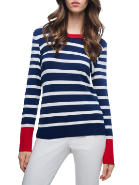 ΓΥΝΑΙΚΕΙΑ ΜΑΚΡΥΜΑΝΙΚΗ ΜΠΛΟΥΖΑ | Ριγέ  L