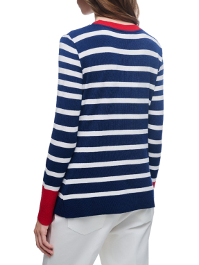 ΓΥΝΑΙΚΕΙΑ ΜΑΚΡΥΜΑΝΙΚΗ ΜΠΛΟΥΖΑ | Ριγέ  L