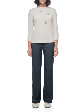 ΓΥΝΑΙΚΕΙΑ ΜΑΚΡΥΜΑΝΙΚΗ ΜΠΛΟΥΖΑ | Εκρού EU 50