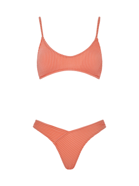 ΓΥΝΑΙΚΕΙΟ ΜΠΙΚΙΝΙ ΣΕΤ ASTRID | Σομόν PEACH CURLY XS