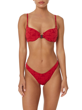 ΓΥΝΑΙΚΕΙΟ ΜΠΙΚΙΝΙ ΣΕΤ DAKOTA | Κόκκινο LIPSTICK JACQUARD S