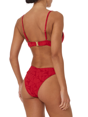 ΓΥΝΑΙΚΕΙΟ ΜΠΙΚΙΝΙ ΣΕΤ COOPER | Κόκκινο LIPSTICK JACQUARD XS
