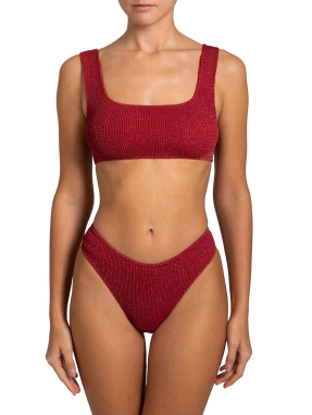 ΓΥΝΑΙΚΕΙΟ ΜΠΙΚΙΝΙ ΣΕΤ AUGUST | Κόκκινο METALLIC RED XS/S