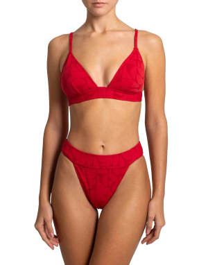 ΓΥΝΑΙΚΕΙΟ ΜΠΙΚΙΝΙ ΣΕΤ FERNANDA | Κόκκινο LIPSTICK JACQUARD S