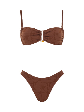 ΓΥΝΑΙΚΕΙΟ ΜΠΙΚΙΝΙ ΣΕΤ MELITA | Καφέ COFFEE JACQUARD S
