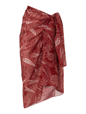 ΓΥΝΑΙΚΕΙΟ ΠΑΡΕΟ JANE | Κόκκινο PAISLEY RED ONE SIZE