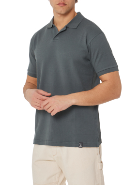 ΑΝΔΡΙΚΗ POLO ΜΠΛΟΥΖΑ | Γκρι Σκούρο XL