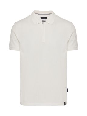 ΑΝΔΡΙΚΗ POLO ΜΠΛΟΥΖΑ HALF-ZIP | Λευκό M