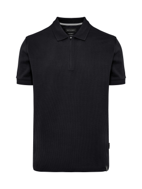 ΑΝΔΡΙΚΗ POLO ΜΠΛΟΥΖΑ HALF-ZIP | Μαύρο M