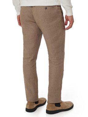 ΑΝΔΡΙΚΟ ΛΙΝΟ ΠΑΝΤΕΛΟΝΙ | Καφέ Ανοιχτό EU 54