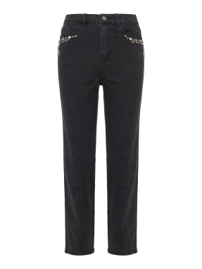 ΓΥΝΑΙΚΕΙΟ DENIM ΠΑΝΤΕΛΟΝΙ | Μαύρο S