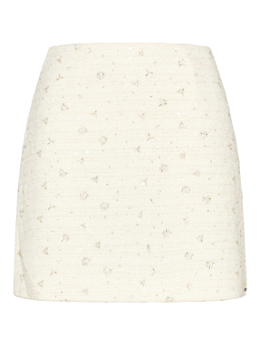 ΜΙΝΙ TWEED ΦΟΥΣΤΑ | Εκρού S