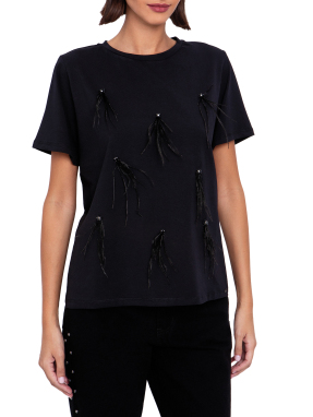 ΓΥΝΑΙΚΕΙΟ T-SHIRT | Μαύρο S