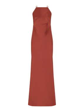 ΜΑΞΙ ΦΟΡΕΜΑ HALTER | Πορτοκαλί S