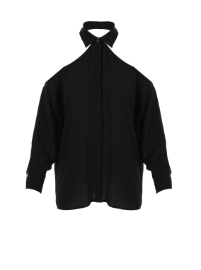 ΓΥΝΑΙΚΕΙΟ ΠΟΥΚΑΜΙΣΟ OFF-SHOULDER | Μαύρο S/M