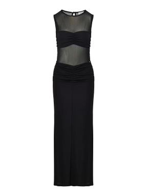 MAXI ΦΟΡΕΜΑ ΜΕ ΔΙΑΦΑΝΕΙΑ | Μαύρο S