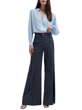 ΓΥΝΑΙΚΕΙΟ WIDE-LEG ΠΑΝΤΕΛΟΝΙ | Μπλε S