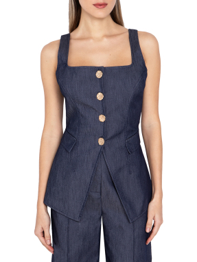 ΓΥΝΑΙΚΕΙΟ DENIM ΓΙΛΕΚΟ | Μπλε S