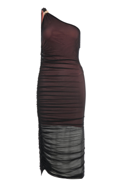 ΜΙΝΤΙ ΦΟΡΕΜΑ ONE- SHOULDER | Μαύρο S