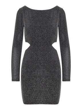 ΜΙΝΙ ΦΟΡΕΜΑ ΜΕ CUT-OUT | Γκρι Σκούρο M