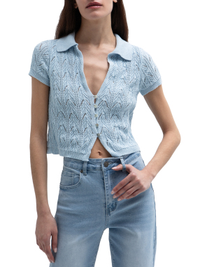 ΓΥΝΑΙΚΕΙΟ ΠΛΕΚΤΟ ΤΟΠ | Μπλε Ανοιχτό S