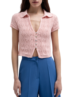 ΓΥΝΑΙΚΕΙΟ ΠΛΕΚΤΟ ΤΟΠ | Ροζ S