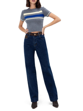 ΓΥΝΑΙΚΕΙΟ DENIM ΨΗΛΟΜΕΣΟ ΠΑΝΤΕΛΟΝΙ | Μπλε 1013 XS