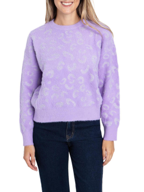 ΓΥΝΑΙΚΕΙO FLUFFY ΠΟΥΛΟΒΕΡ | Λιλά 372 S/M
